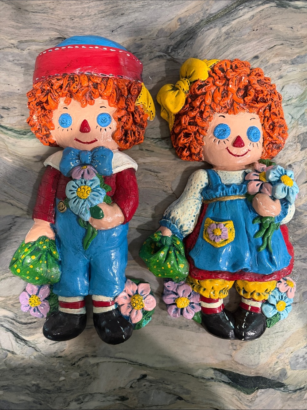 vintage 1970s Raggedy Ann and Andy collectibles